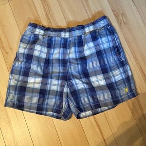 Polo Ralph Lauren blue plaid bathing suit